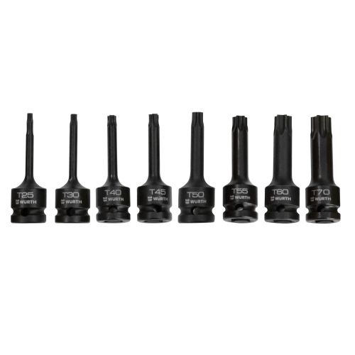 SET TUBOS IMPACTO TORX 1/2" 8 PIEZAS