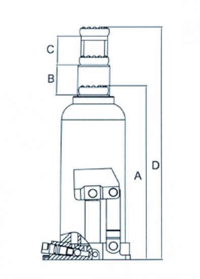 GATO BOTELLA HIDRONEUMÁTICO 20T 1